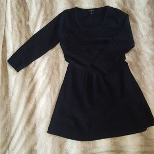 Jessica Simpson black a-line sweater dress L